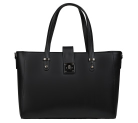 Кожаная женская сумка Virginia Conti черная VC01738black