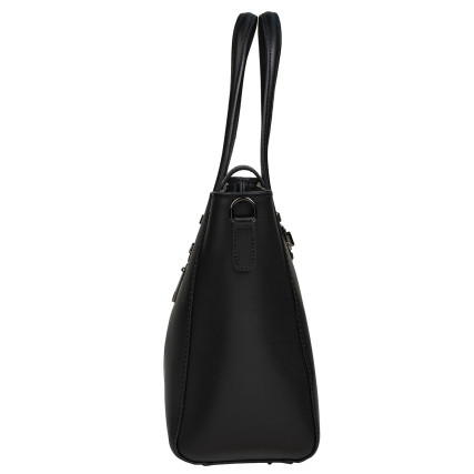 Кожаная женская сумка Virginia Conti черная VC01738black – Фото 4