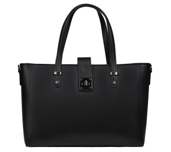 Кожаная женская сумка Virginia Conti черная VC01738black Кожаная женская сумка Virginia Conti черная VC01738black