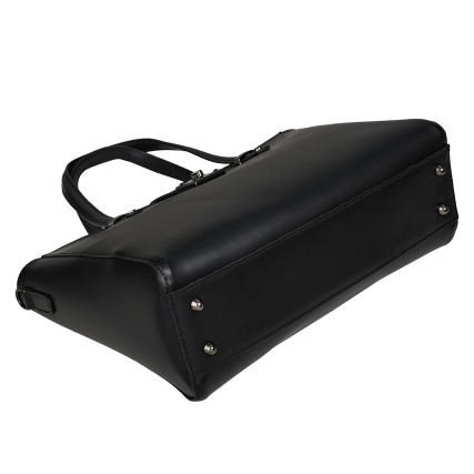 Кожаная женская сумка Virginia Conti черная VC01738black – Фото 5