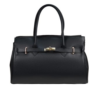 Кожаная женская сумка Virginia Conti черная VC04020black Кожаная женская сумка Virginia Conti черная VC04020black
