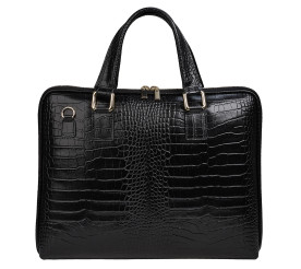 Кожаная женская сумка Virginia Conti черная VC04156black