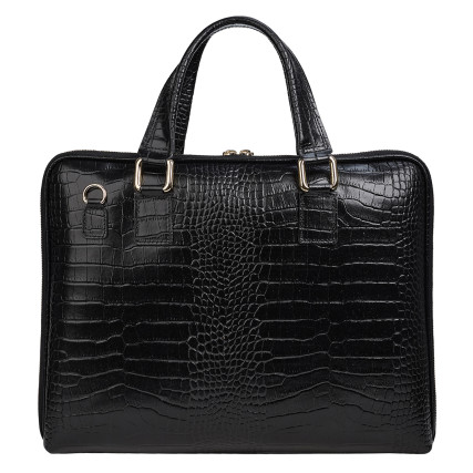 Кожаная женская сумка Virginia Conti черная VC04156black – Фото 4