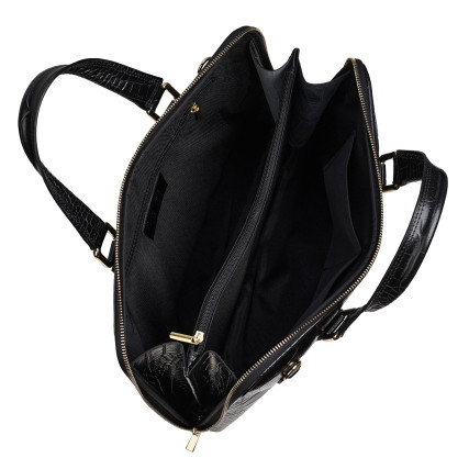 Кожаная женская сумка Virginia Conti черная VC04156black – Фото 6