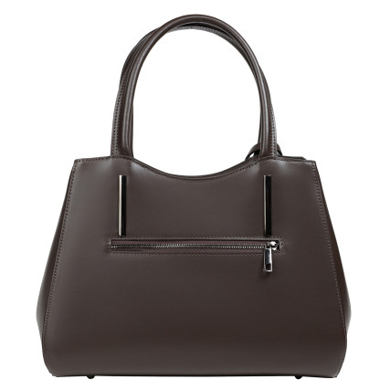 Кожаная женская сумка Virginia Conti шоколадная VC01565choco – Фото 3