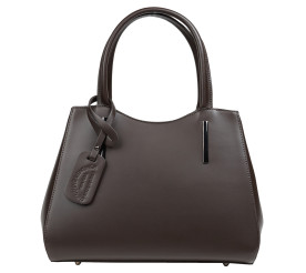 Кожаная женская сумка Virginia Conti шоколадная VC01565choco