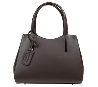 Кожаная женская сумка Virginia Conti шоколадная VC01565choco