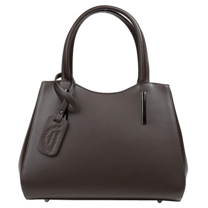 Кожаная женская сумка Virginia Conti шоколадная VC01565choco – Фото 1