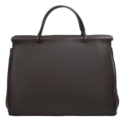 Кожаная женская сумка Virginia Conti шоколадная VC02479choco – Фото 4