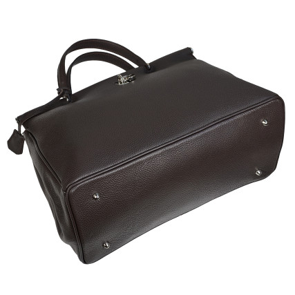 Кожаная женская сумка Virginia Conti шоколадная VC02479choco – Фото 5