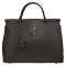 Кожаная женская сумка Virginia Conti шоколадная VC02479choco