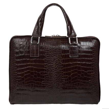 Кожаная женская сумка Virginia Conti шоколадная VC04156choco – Фото 4