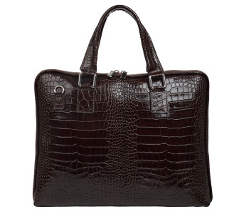 Кожаная женская сумка Virginia Conti шоколадная VC04156choco