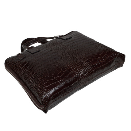 Кожаная женская сумка Virginia Conti шоколадная VC04156choco – Фото 5