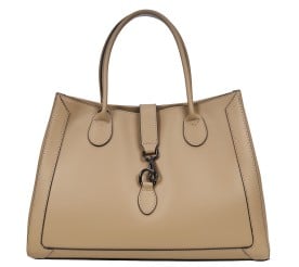 Кожаная женская сумка Virginia Conti светлый тауп VC03177ltaupe