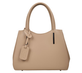 Кожаная женская сумка Virginia Conti тауп VC01565taupe