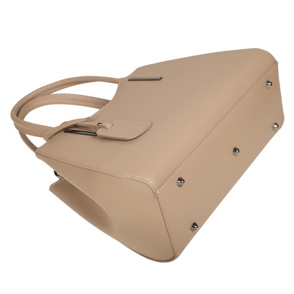 Кожаная женская сумка Virginia Conti тауп VC01565taupe – Фото 5