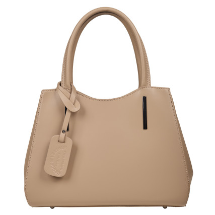 Кожаная женская сумка Virginia Conti тауп VC01565taupe – Фото 1