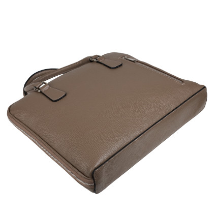 Кожаная женская сумка Virginia Conti темный тауп VC03178dtaupe – Фото 5