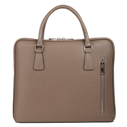 Кожаная женская сумка Virginia Conti темный тауп VC03178dtaupe – Фото 1