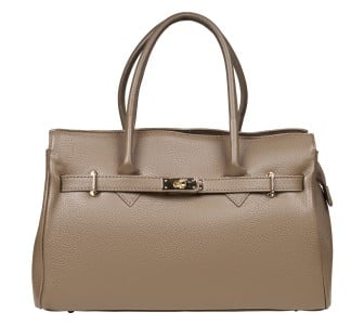 Кожаная женская сумка Virginia Conti темный тауп VC04020dtaupe Кожаная женская сумка Virginia Conti темный тауп VC04020dtaupe