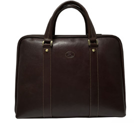 Кожаный портфель-сумка TONY PEROTTI (Италия) коричневый Italico 9738-37 moro
