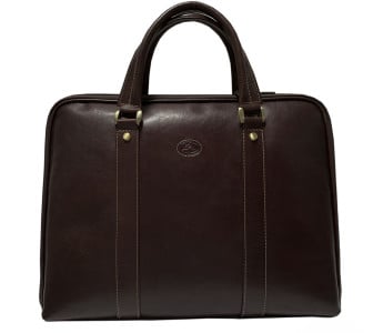 Кожаный портфель-сумка TONY PEROTTI (Италия) коричневый Italico 9738-37 moro