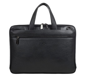 Кожаный женский портфель KARYA черный 2545-45