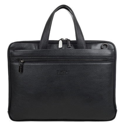 Кожаный женский портфель KARYA черный 2545-45
