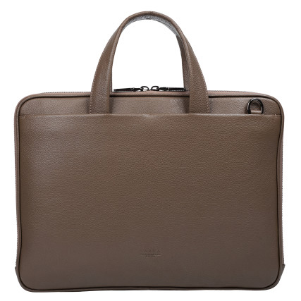 Кожаный женский портфель KARYA тауп 2545-51 – Фото 3