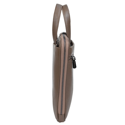 Кожаный женский портфель KARYA тауп 2545-51 – Фото 4