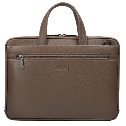 Кожаный женский портфель KARYA тауп 2545-51 – Фото 1