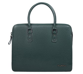 Кожаный женский портфель Tony Bellucci зеленый 0801-1005