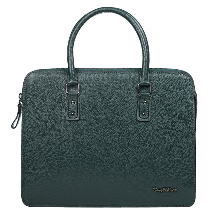 Кожаный женский портфель Tony Bellucci зеленый 0801-1005 – Фото 1