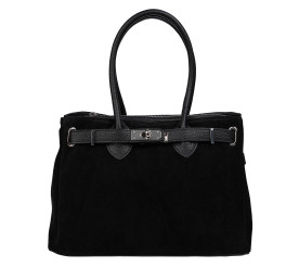 Замшевая женская сумка Virginia Conti черная VC03826black