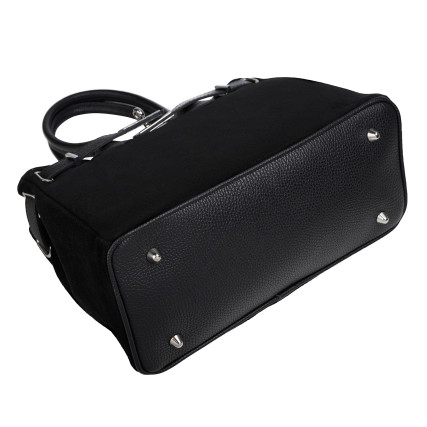 Замшевая женская сумка Virginia Conti черная VC03826black