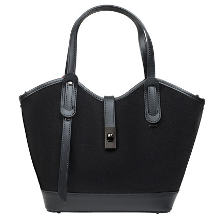 Замшевая женская сумка Virginia Conti черная VC04054black
