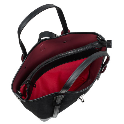 Замшевая женская сумка Virginia Conti черная VC04054black