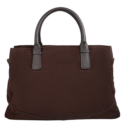 Замшевая женская сумка Virginia Conti шоколадная VC04108choco – Фото 1