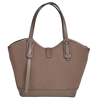 Замшевая женская сумка Virginia Conti темный тауп VC04054dtaupe