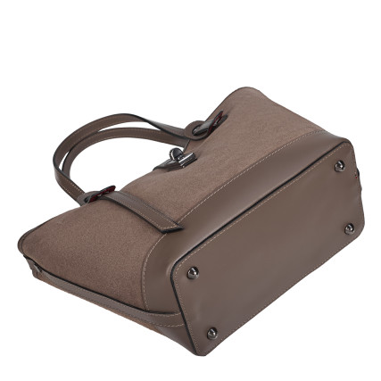 Замшевая женская сумка Virginia Conti темный тауп VC04054dtaupe