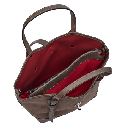 Замшевая женская сумка Virginia Conti темный тауп VC04054dtaupe