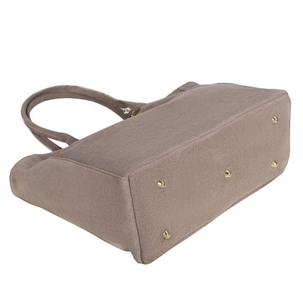 Замшевая женская сумка Virginia Conti темный тауп VC04096dtaupe