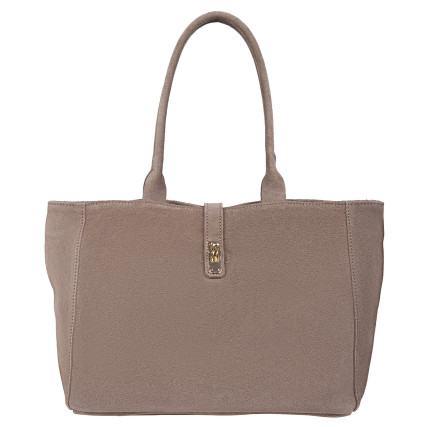 Замшевая женская сумка Virginia Conti темный тауп VC04096dtaupe