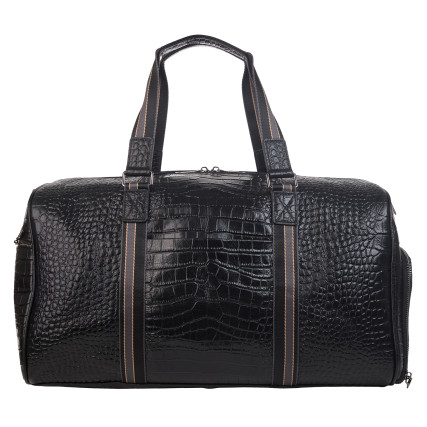 Кожаная дорожная сумка Buffalo Bags черная M4009A – Фото 3