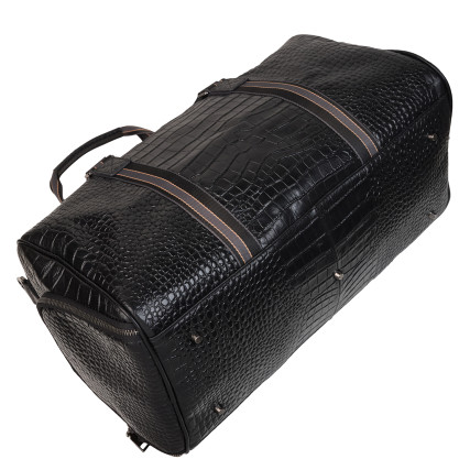 Кожаная дорожная сумка Buffalo Bags черная M4009A – Фото 6