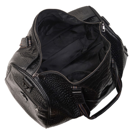 Кожаная дорожная сумка Buffalo Bags черная M4009A – Фото 8