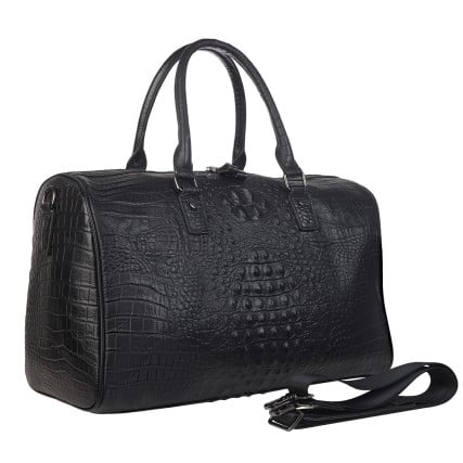 Кожаная дорожная сумка Buffalo Bags черная M4011A – Фото 2