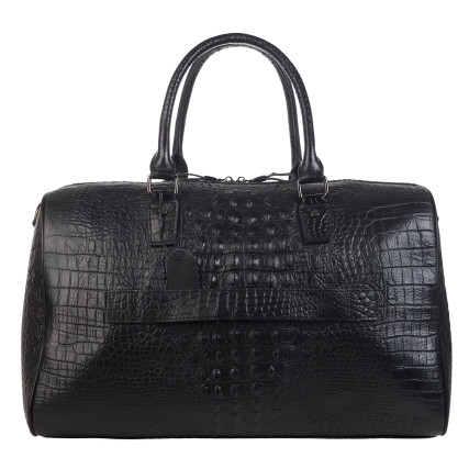 Кожаная дорожная сумка Buffalo Bags черная M4011A – Фото 4