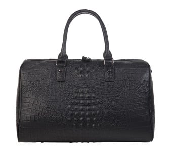 Кожаная дорожная сумка Buffalo Bags черная M4011A